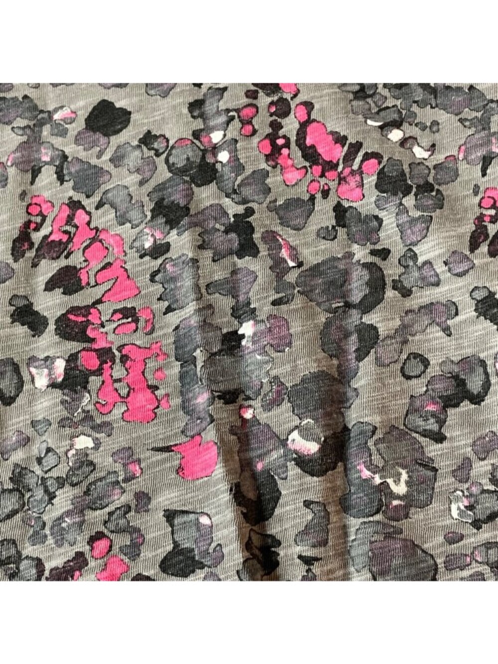 Escape by Habitat Abstract Paint Splatter Cotton Top Sz MED Boxy Artsy - Picture 4 of 6